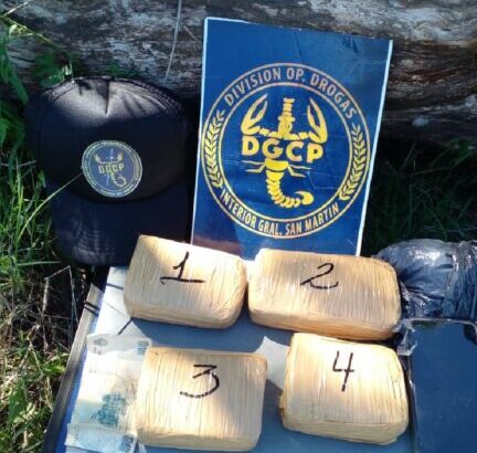 Golpe al narcotráfico en el Paraje “Salto La Vieja”: la Policía del Chaco secuestró 1 kilo 527 gramos de marihuana