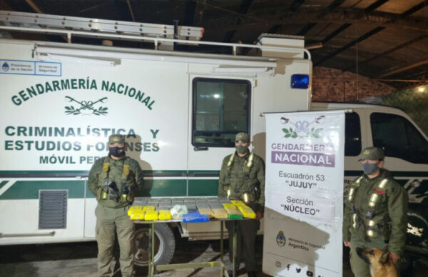 Jujuy: Gendarmería decomisó más de 39 kilos de cocaína 1