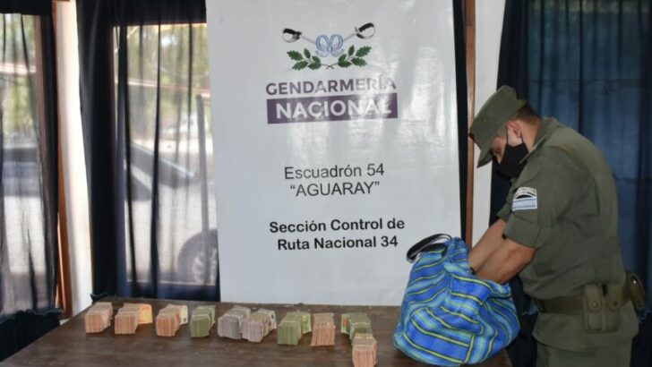 Lavado de activos en Salta: Gendarmería incautó $4.990.000 de pesos sin aval