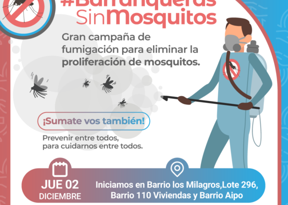 Campaña de prevención y desinfección #BarranquerasSinMosquito