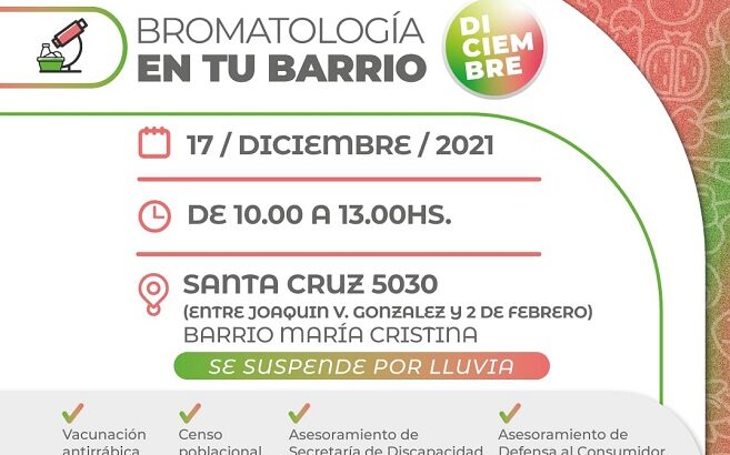 Nuevo operativo de “Bromatología en tu barrio”