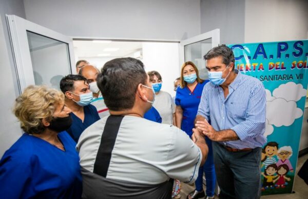 Sáenz Peña: Capitanich habilitó obras en un centro de salud y en el Club Unión de Pampa Alegría 1