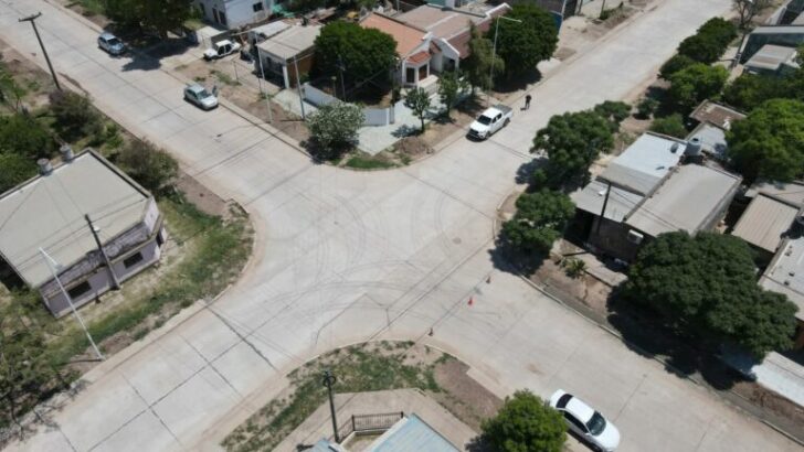 Charata: DVP constató el avance de obra de 26 cuadras de pavimento urbano