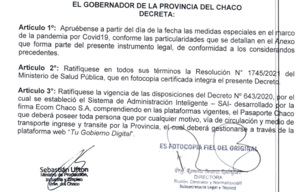 Covid 19 en Chaco: ante la escalada de contagios, el Gobierno pone en vigencia medidas sanitarias