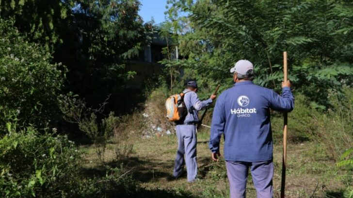 Saneamiento ambiental: equipo hábitat erradica basurales a cielo abierto en barrios del Gran Resistencia