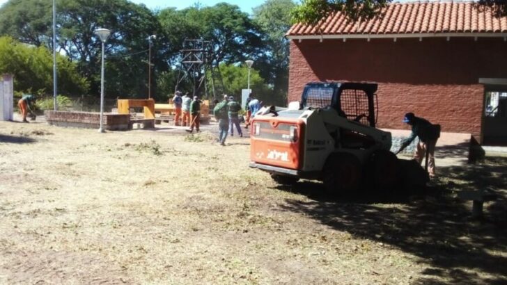 Realizaron un operativo integral de saneamiento en el espacio verde de La Capilla San Buenaventura del Monte Alto y alrededores
