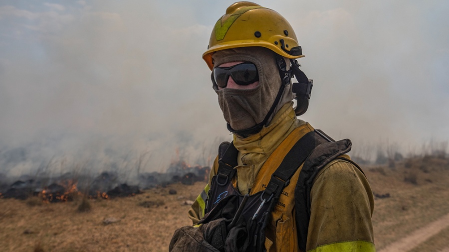 Corrientes en llamas: Brigadistas de 6 provincias buscan contener los incendios forestales 6