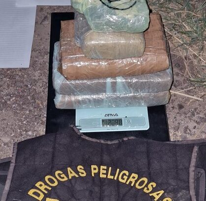 Golpe Al narcomenudeo en Tres Isletas: la Policía del Chaco secuestró más de 2 kilos de marihuana