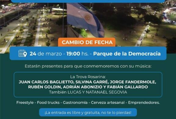 Este 24 de Marzo, en una función histórica y gratuita, la Trova Rosarina llega al Parque de la Democracia para conmemorar el Día de la Memoria