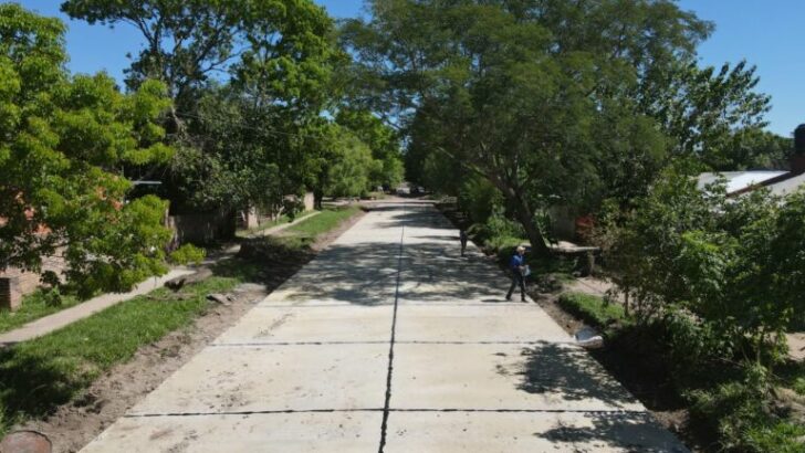 Pavimento urbano en Colonia Benítez: la DVP avanza con la ejecución de seis nuevas cuadras