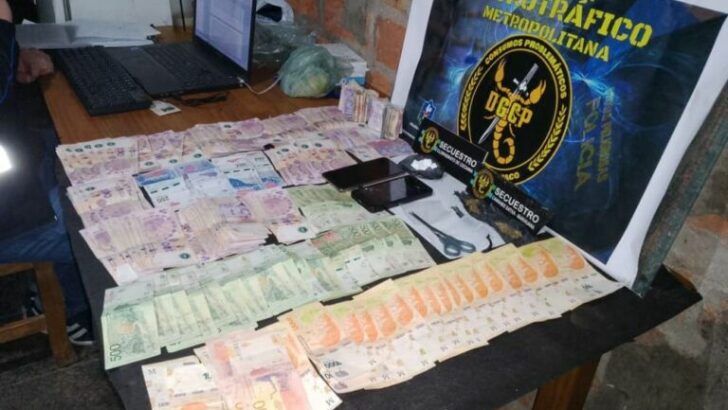 Villa Pegoraro: la Policía del Chaco secuestró marihuana, cocaína y $64.040