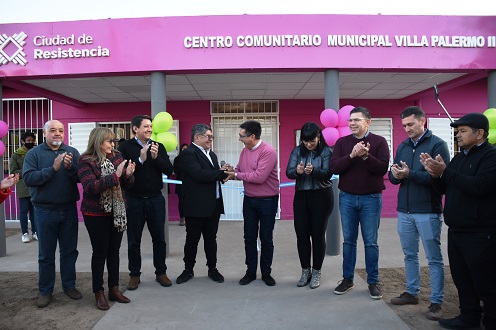Inauguraron la obra del centro comunitario de Villa Palermo II