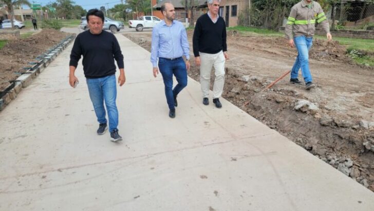 San Martin: la DVP supervisó el avance de 13 cuadras de pavimento