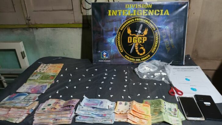 Fontana: la Policía del Chaco secuestró cocaína y $99.210 pesos en el Barrio Santa Bárbara