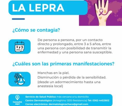 Chaco se suma a la Campaña Nacional de Educación y Prevención de la Lepra