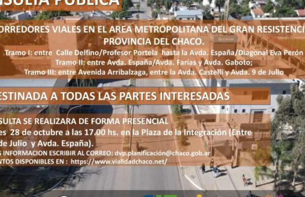 Consulta pública para la pavimentación de las avenidas 9 de Julio y Arribálzaga