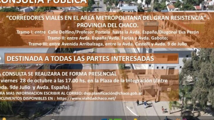 Consulta pública para la pavimentación de las avenidas 9 de Julio y Arribálzaga