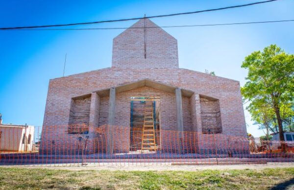Pampa Almirón: avanza la ejecución de la capilla San Roque 3