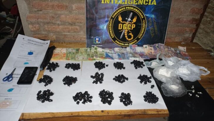 Villa Libertad: la Policía del Chaco secuestró cocaína, marihuana y dinero