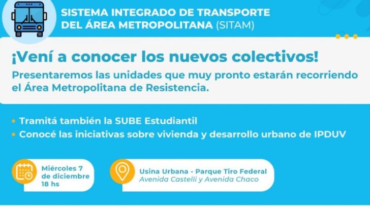 Éste miércoles presentan los nuevos colectivos del sistema integrado de transporte del área metropolitana