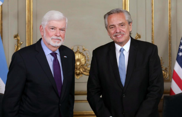 Alberto resaltó el "amplio vínculo y el diálogo franco y permanente" con EEUU 1