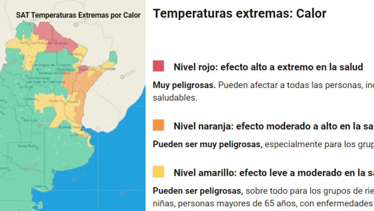 Chaco, y otras tres provincias, en alerta por extremas temperaturas