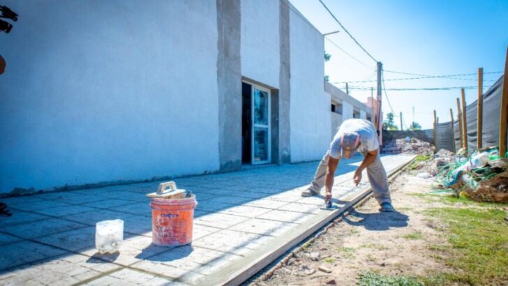 Corzuela: avanza la ejecución de la obra del almacén popular y el boulevard de la avenida San Martín