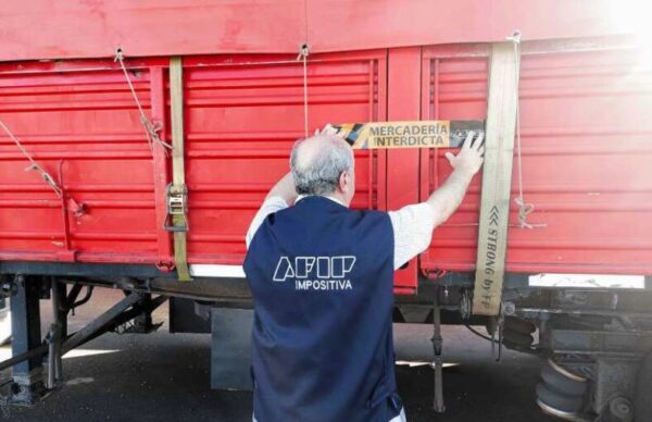 AFP incautó la carga de 10 camiones de soja y maíz 1