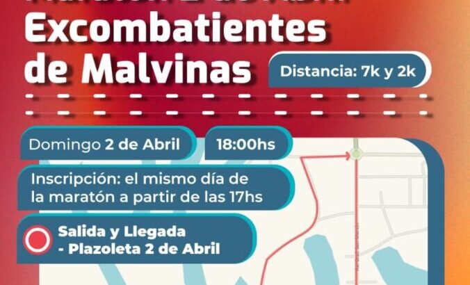 Barranqueras: gran maratón en homenaje a los veteranos y caídos de Malvinas
