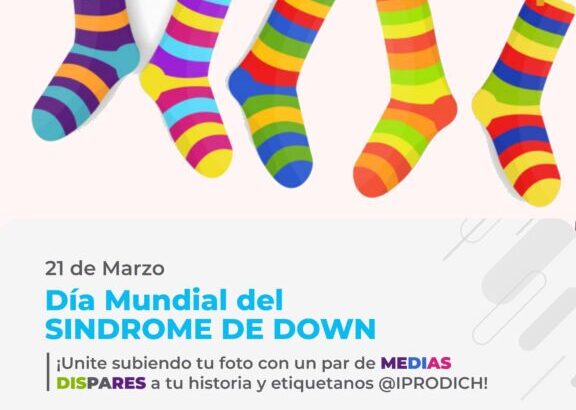 IPRODICH invita a ponerse medias dispares para conmemorar el Día Mundial del Síndrome de Down