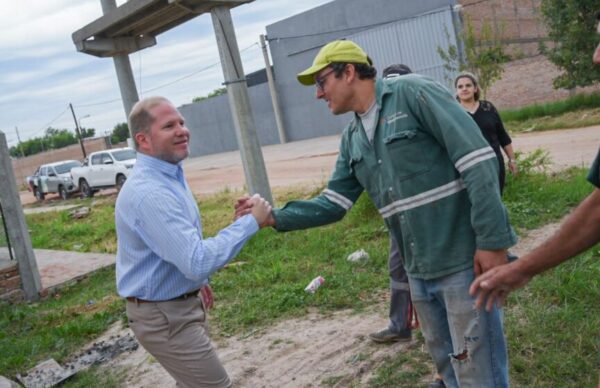 Juan Manuel Chapo y Américo Arias supervisaron el avance de obra del nuevo cuartel en la Zona Sur de Resistencia 2