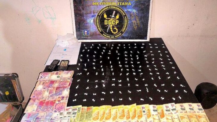 Resistencia: incautan 164 dosis de cocaína y $23.500 pesos