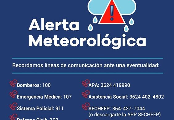 Chaco activó el protocolo de emergencia por alerta de tormentas fuertes en el Gran Resistencia 1