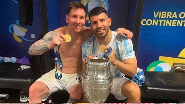 “Kun” Agüero: Lionel Messi buscó más “la felicidad que la presión de seguir ganando”