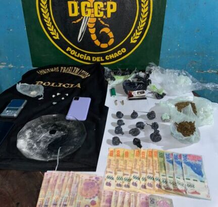 Castelli: secuestran bochitas de cocaína, marihuana y dinero