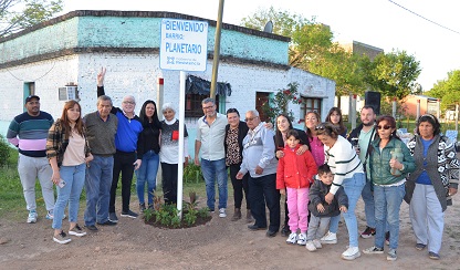 Resistencia: la Municipalidad presentó la nueva señalética en el barrio Planetario