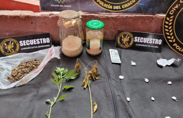 Sáenz Peña: detienen a dealer y encuentran un mini laboratorio de drogas