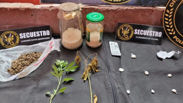 Sáenz Peña: desarticulan un laboratorio de drogas y detienen a dealer
