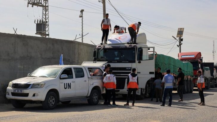 La ayuda humanitaria entró a la Franja de Gaza