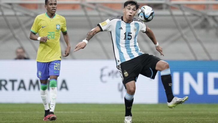 Mundial Sub-17: Argentina venció a Brasil con tres tantos de Echeverri