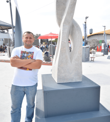Ciudad de las Esculturas: se inaugura la obra “Nueva energía”