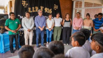 Paraje El Vizcacheral: Analía Rach Quiroga y Aldo Lineras inauguraron el nuevo edificio de la Escuela de Educación Primaria N° 926
