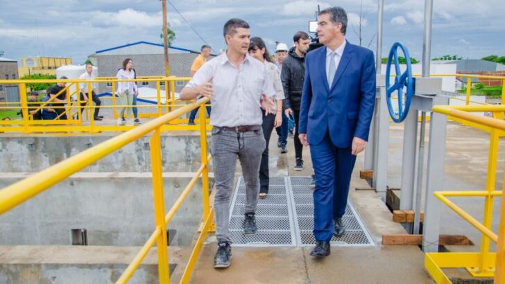 En Barranqueras, Capitanich inauguró las obras de la planta potabilizadora del segundo acueducto