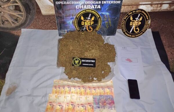 Charata: interceptan a una mujer transportando más de 2 kilos de marihuana