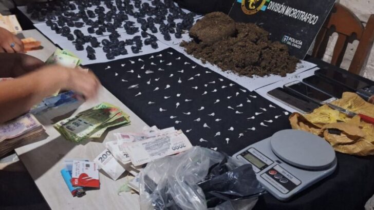 Villa Ghio: la Policía del Chaco desmantela un bunker narco y secuestra 1 kilo 770 gramos de marihuana y $225.107 pesos