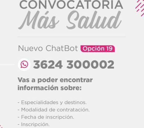 +Salud: encontrá toda la información en el chat Bot Ipita