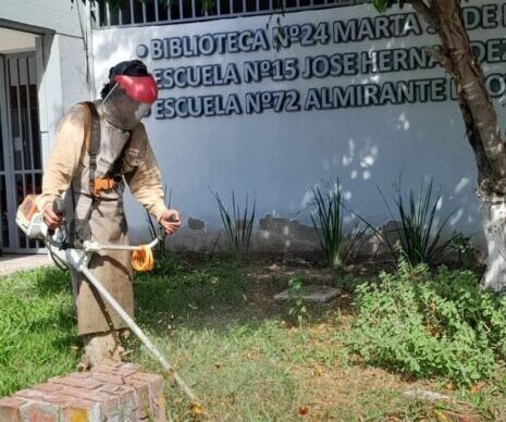 Barranqueras : el municipio impulsa la limpieza y el saneamiento en escuelas 1