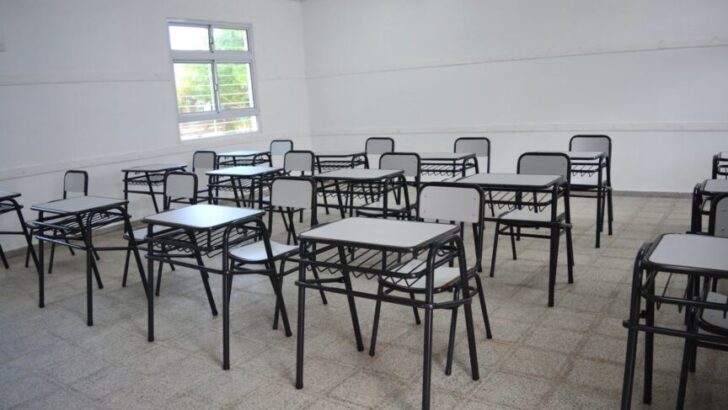 En Los Frentones, habilitaron aulas en la escuela secundaria “Estanislao López”