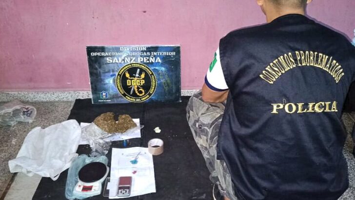 Machagai: detienen a dos dealers con 413 gramos de marihuana y 10,24 gramos de cocaína