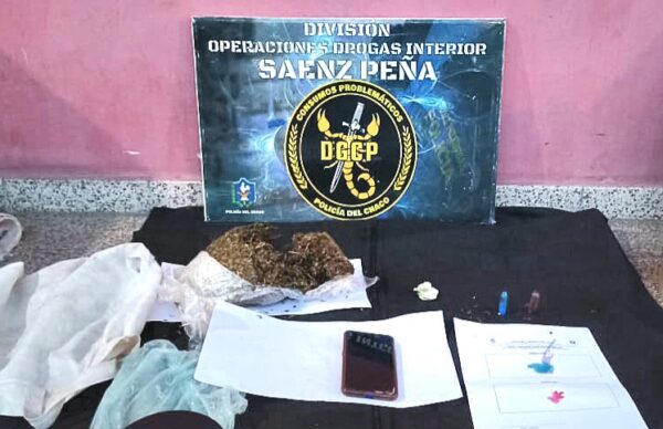 Machagai: detienen a dos dealers con 413 gramos de marihuana y 10,24 gramos de cocaína